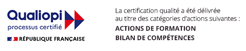 logio de la certification qualiopi qui est garant de la qualité de suivi et d'exercice d'un organisme de formation